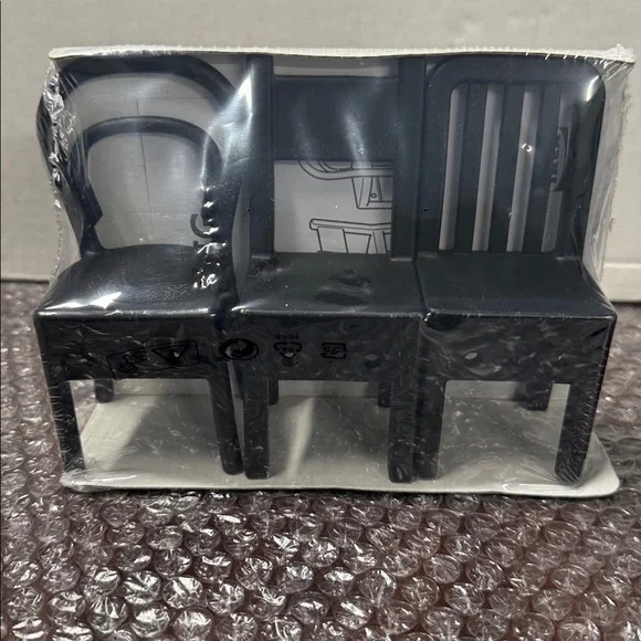 🪑FJANTIG Hooks by IKEA | One Set of Three Black Miniature Chairs | Wall Hooks - Picture 1 of 5